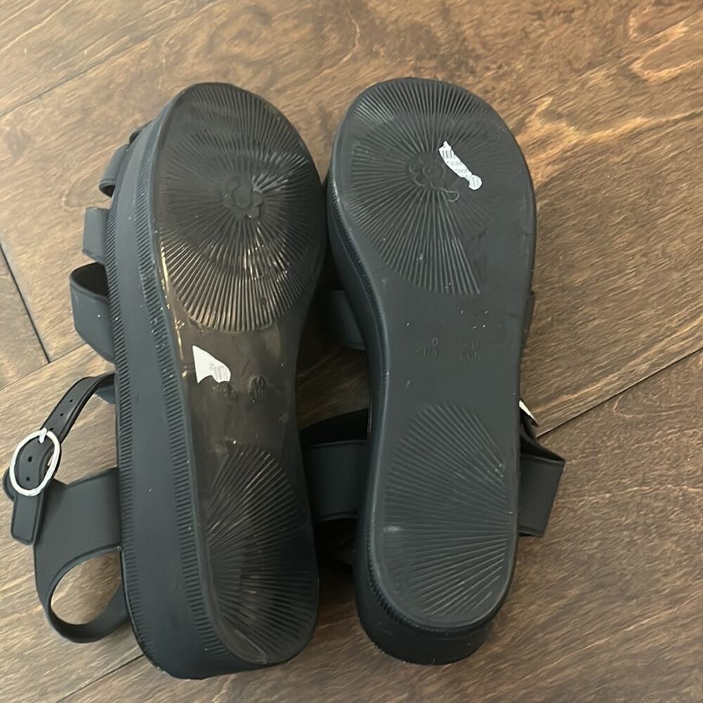 NWOT Jeffrey Campbell Candied Black Rubber Platform Sandals size 9 - Picture 9 of 10